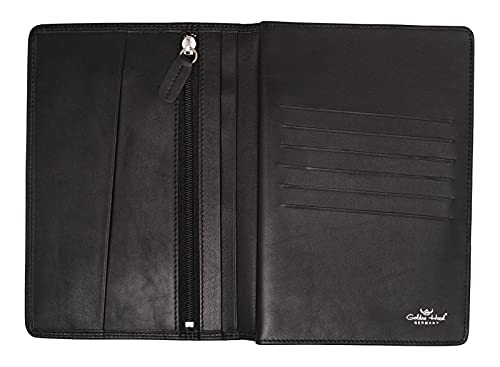 Golden Head Polo Brieftasche 16 cm schwarz Querformat Leder