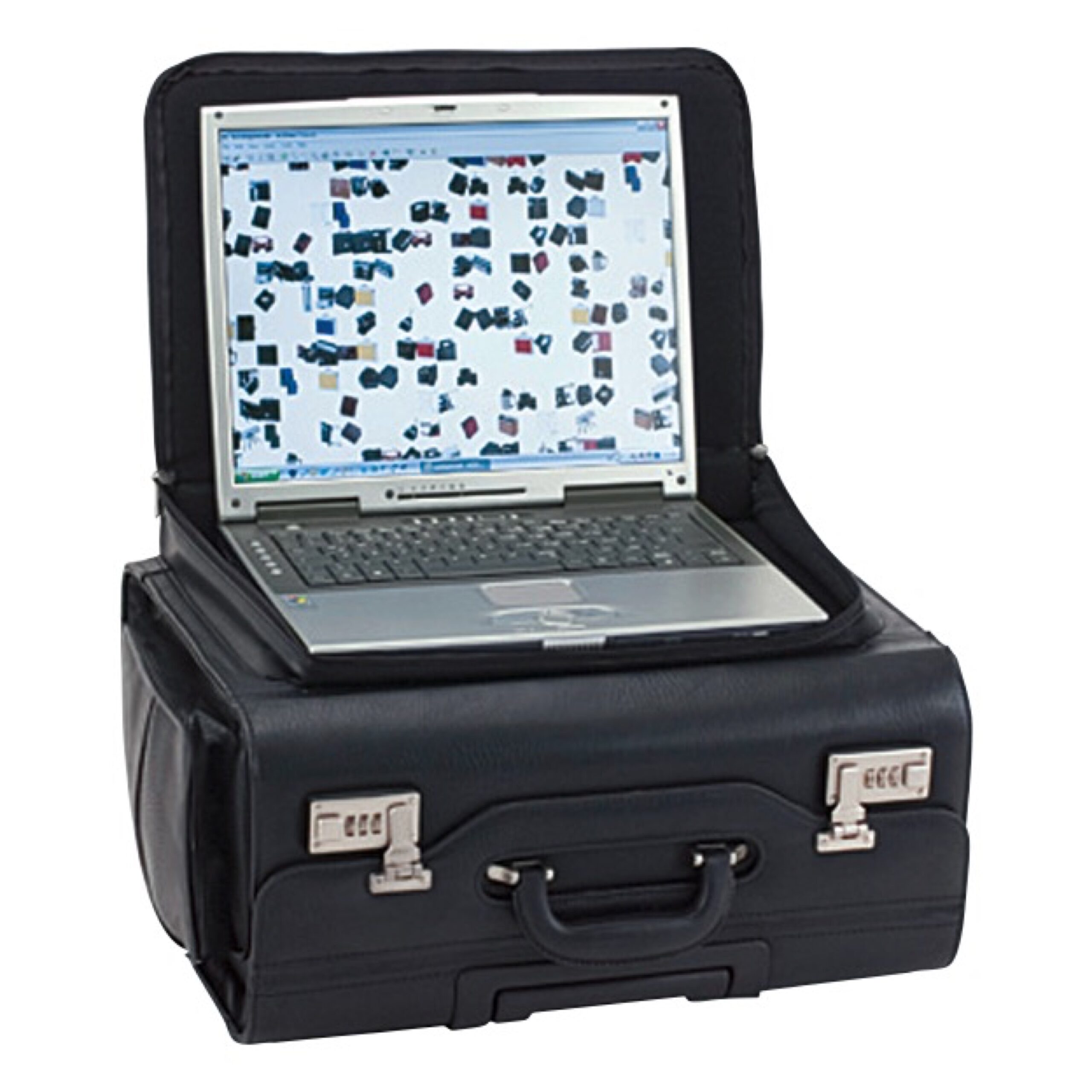 Alumaxx San Remo Pilotenkoffer schwarz 17 Zoll Laptopfach