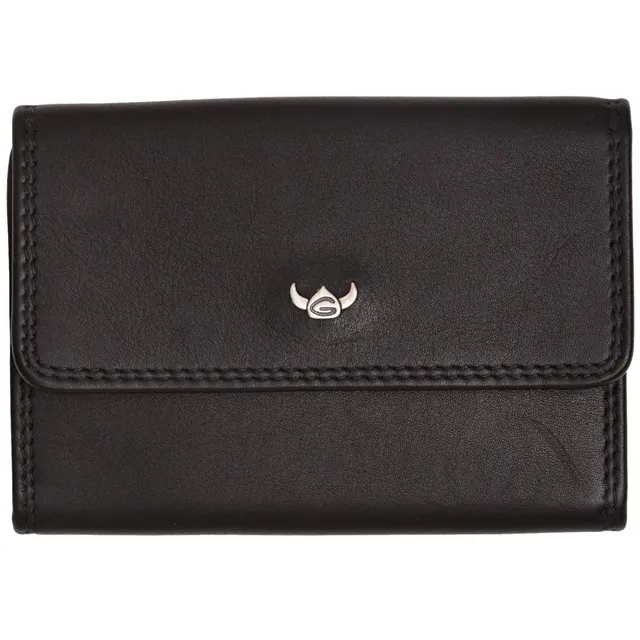 Golden Head Polo Schlüsseletui Schwarz Leder Druckknopf