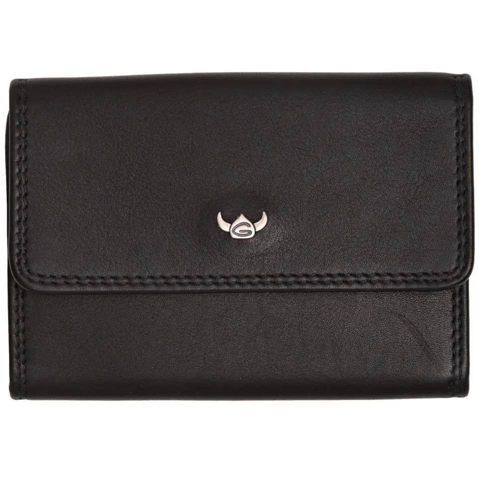 Golden Head Polo Schlüsseletui Schwarz Leder Druckknopf