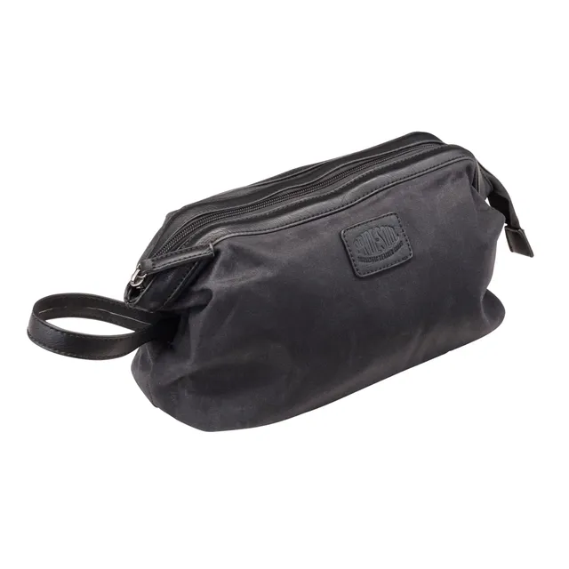 Alumaxx Kosmetiktasche DEEDS Kulturbeutel schwarz Canvas 28cm