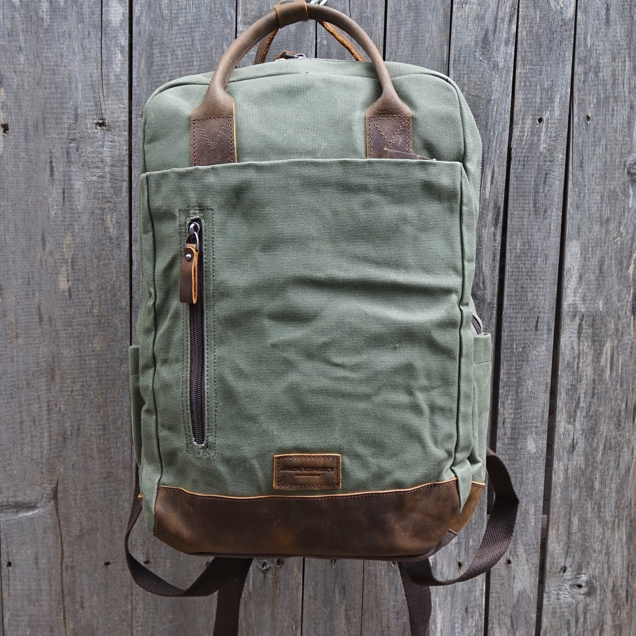 Jack Kinsky Dakar 6 Rucksack Navy Canvas Notebookfach
