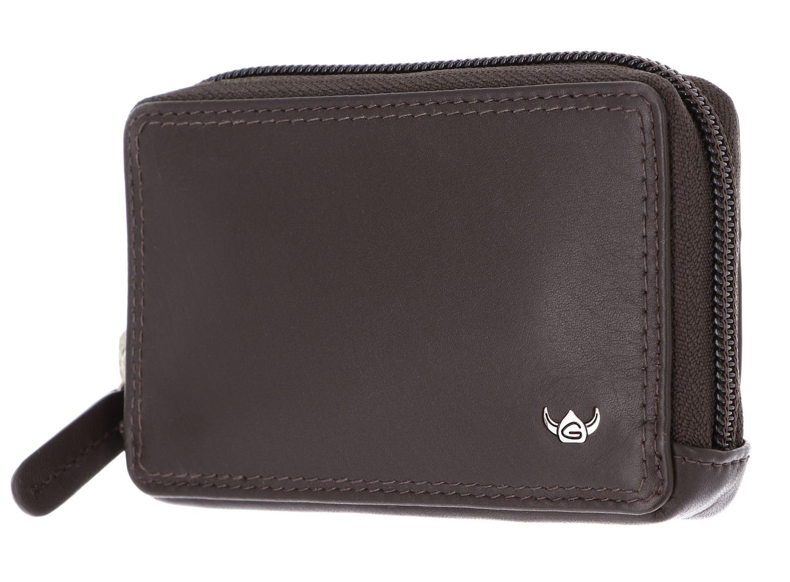 Golden Head Polo 5074 Schlüsseletui Rot Reissverschluss Leder