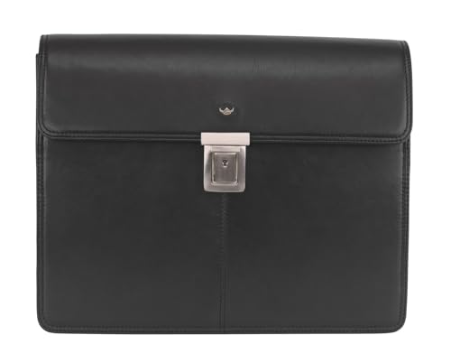 Golden Head Polo Business Bag Laptoptasche schwarz Rindsleder