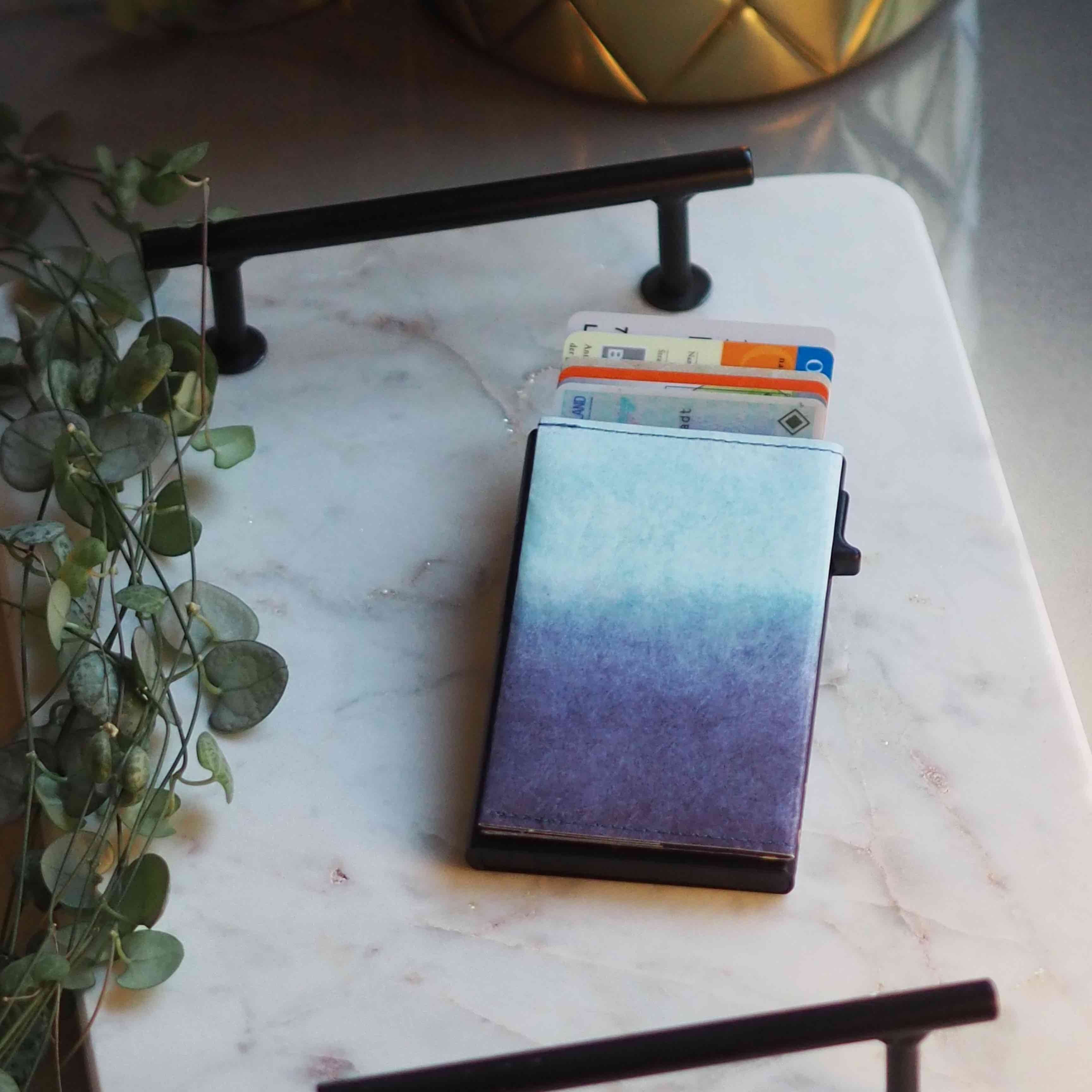 Paprcuts RFID Alu Kartenetui Blue Lagoon Tyvek