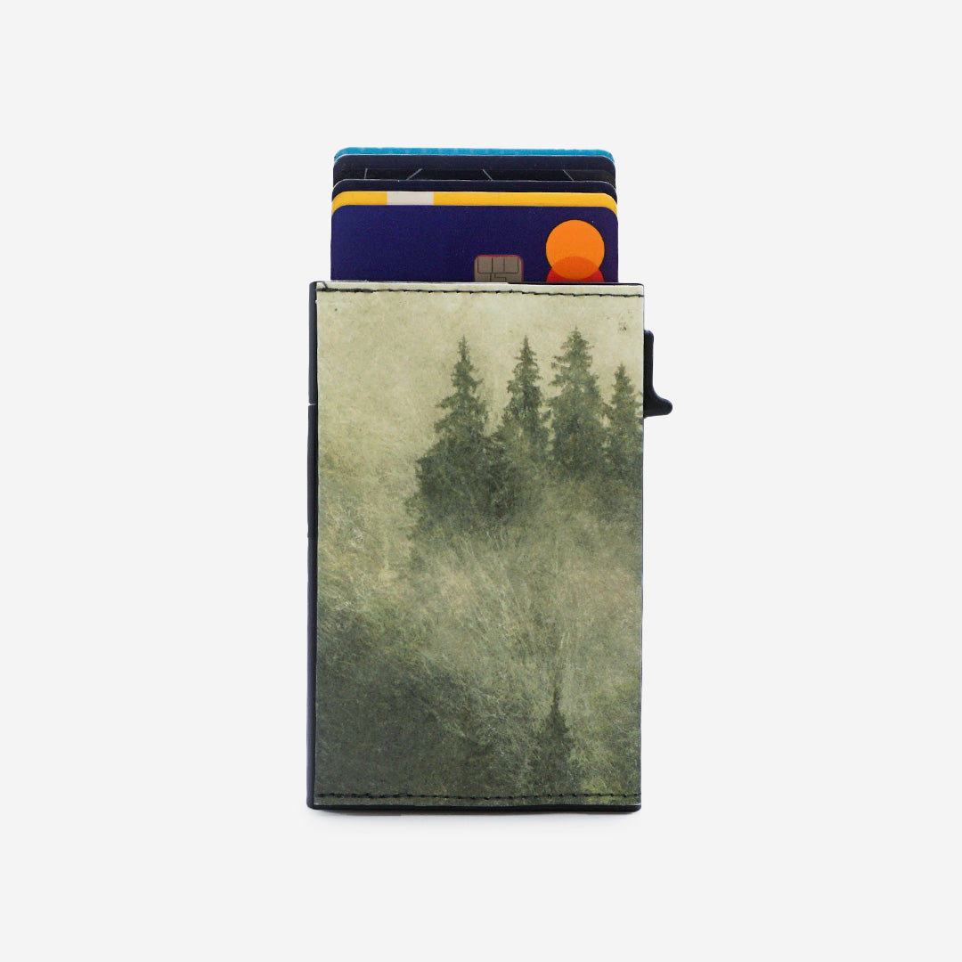 Paprcuts RFID Alu Kartenetui Foggy Morning Kartenetui grün vegan
