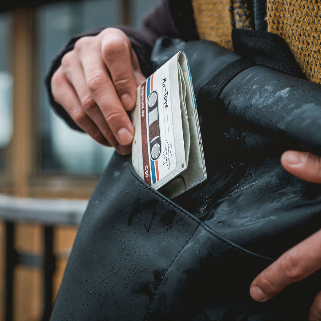 Paprcuts RFID Wallet Mixtape Portemonnaie grau RFID-Schutz