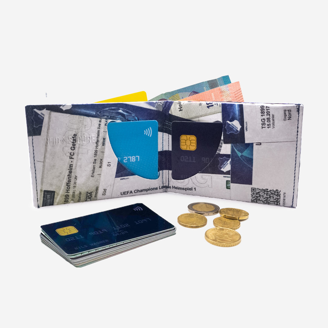 Paprcuts RFID Wallet TSG Hoffenheim Portemonnaie RFID Tyvek