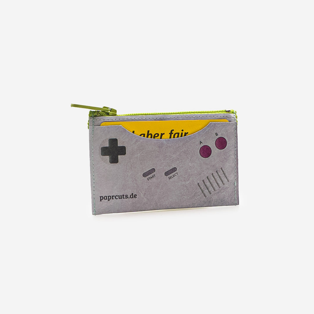 Paprcuts Münzbörse Game Boy Münzbeutel RFID grau
