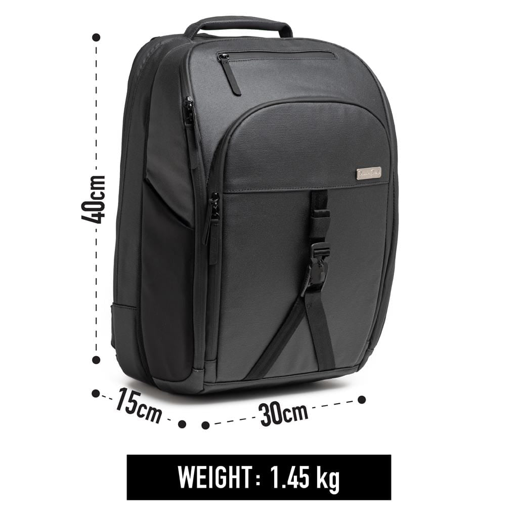 Jaimie Jacobs Backpack Rucksack 20-30L Laptopfach 16,1 Zoll