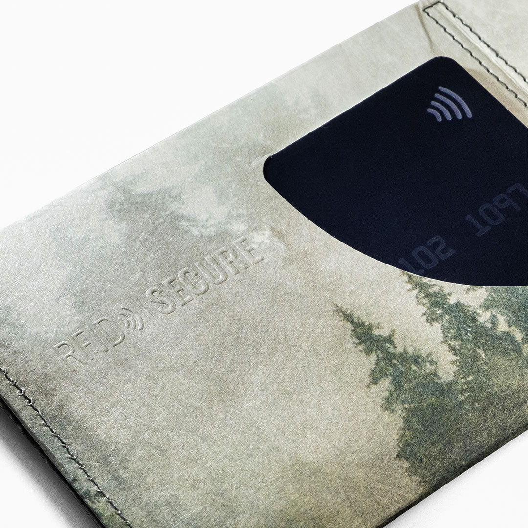 Paprcuts RFID Wallet Foggy Morning Portemonnaie grau grün