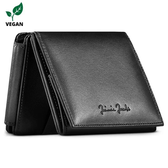 Jaimie Jacobs Flap Boy XL Vegan Magic Wallet Münzfach Schwarz