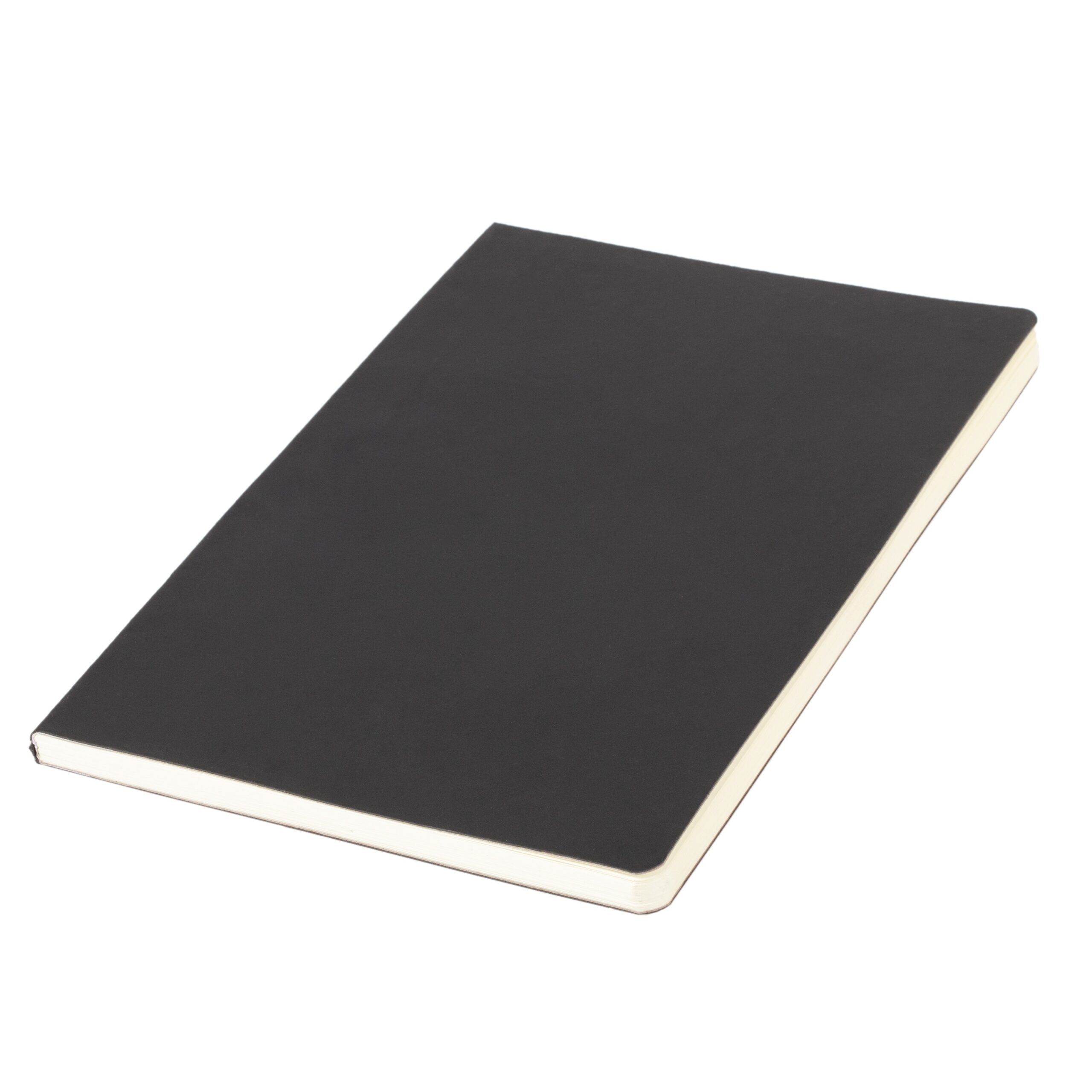 Alassio Notizbuch A5 liniert Hardcover schwarz matt