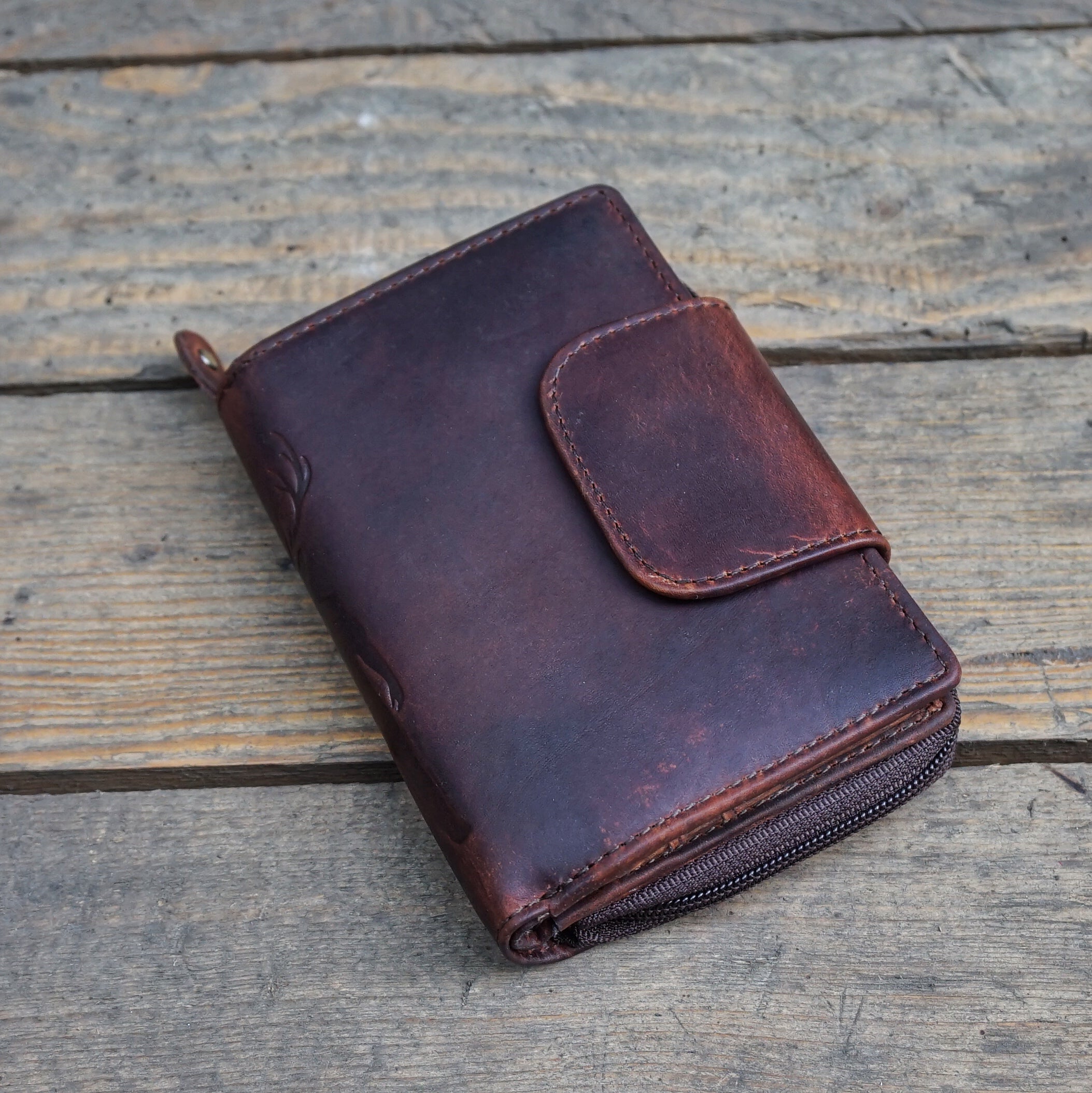 Jack Kinsky Monterey 511 Damenbörse Cognac mit RFID