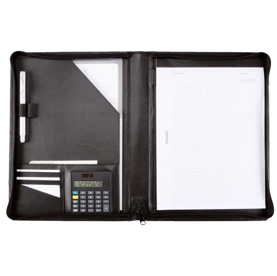 Alumaxx Catana Schreibmappe A4 schwarz mit Reissverschluss