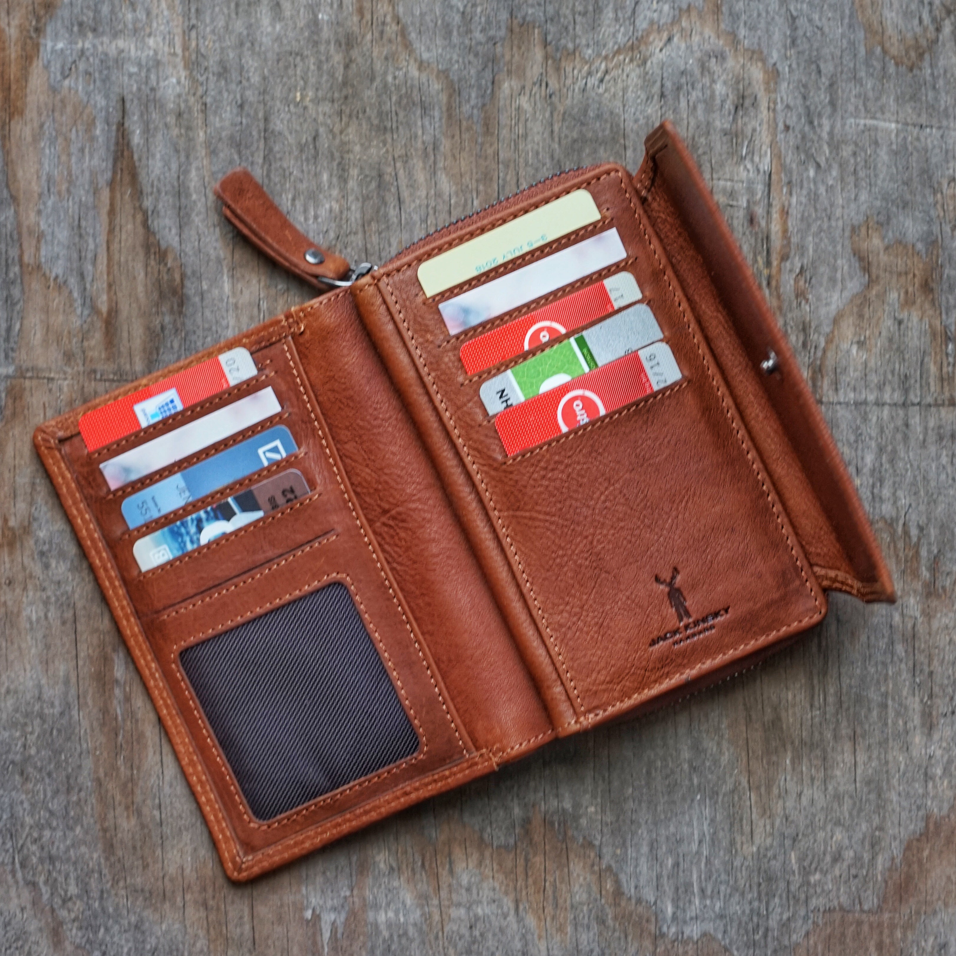 Jack Kinsky Montreal 512N Geldbörse Cognac RFID