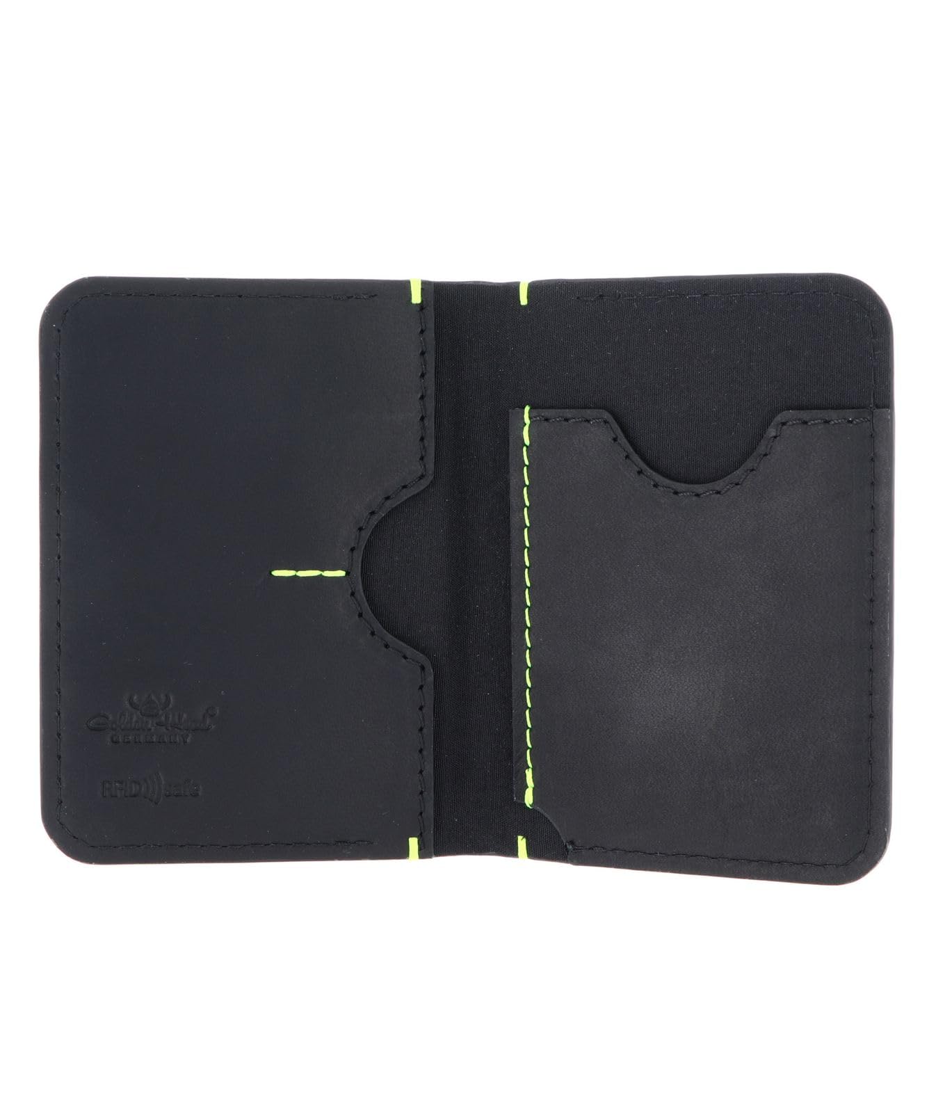 Golden Head Neon 4456 Kartenetui Schwarz RFID Leder