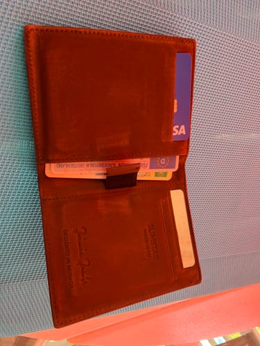 Jaimie Jacobs Slimstar Geldbeutel Leder Schwarz mit Münzfach RFID