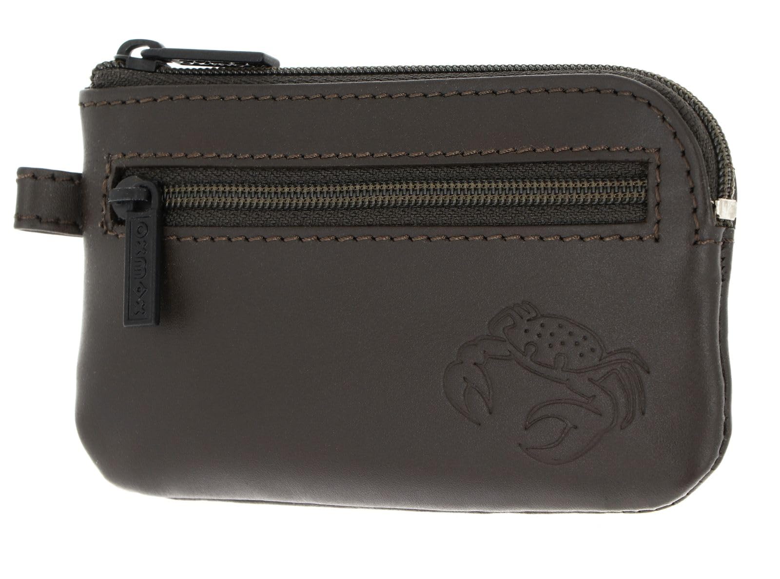oxmox Leather Keyholder Schlüsselmäppchen Ox Embossed Black Leder