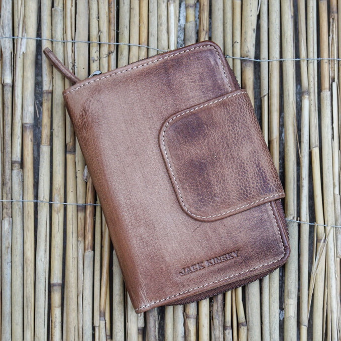 Jack Kinsky Nassau 511 Damenbörse Türkis RFID Leder