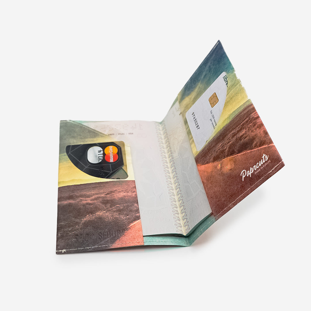 Paprcuts RFID Reisepasscover Reisepasshülle Wanderlust Tyvek vegan