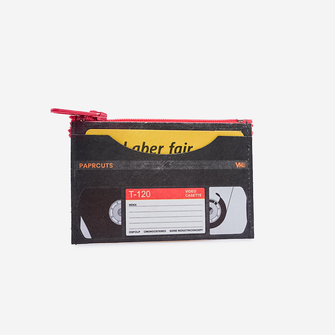 Paprcuts Münzbörse VHS Münzbeutel Tyvek RFID Retro