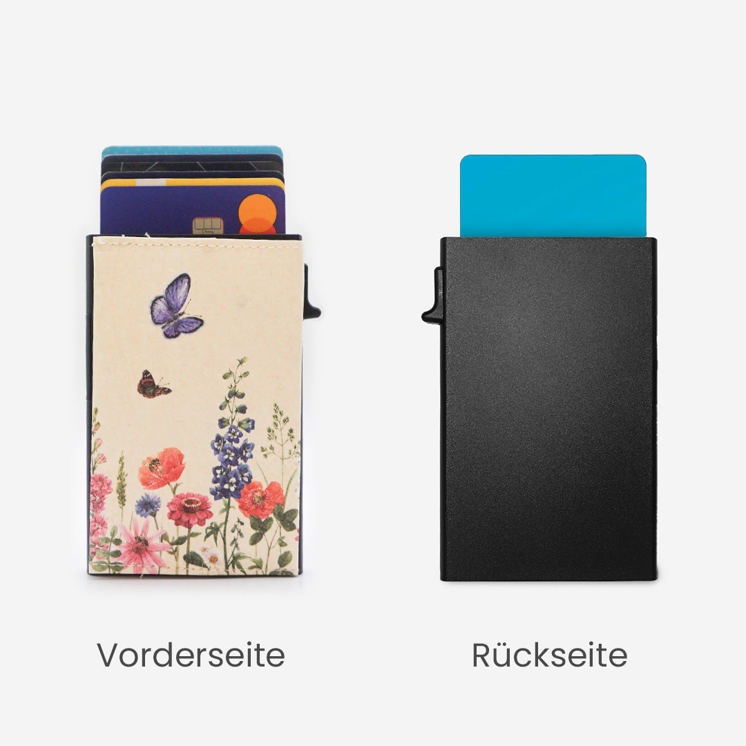 Paprcuts RFID Alu Kartenetui Blumenwiese Portemonnaie bunt RFID