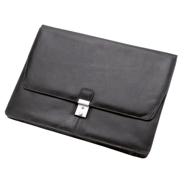 Alumaxx TISSANO Collegemappe Nappaleder schwarz