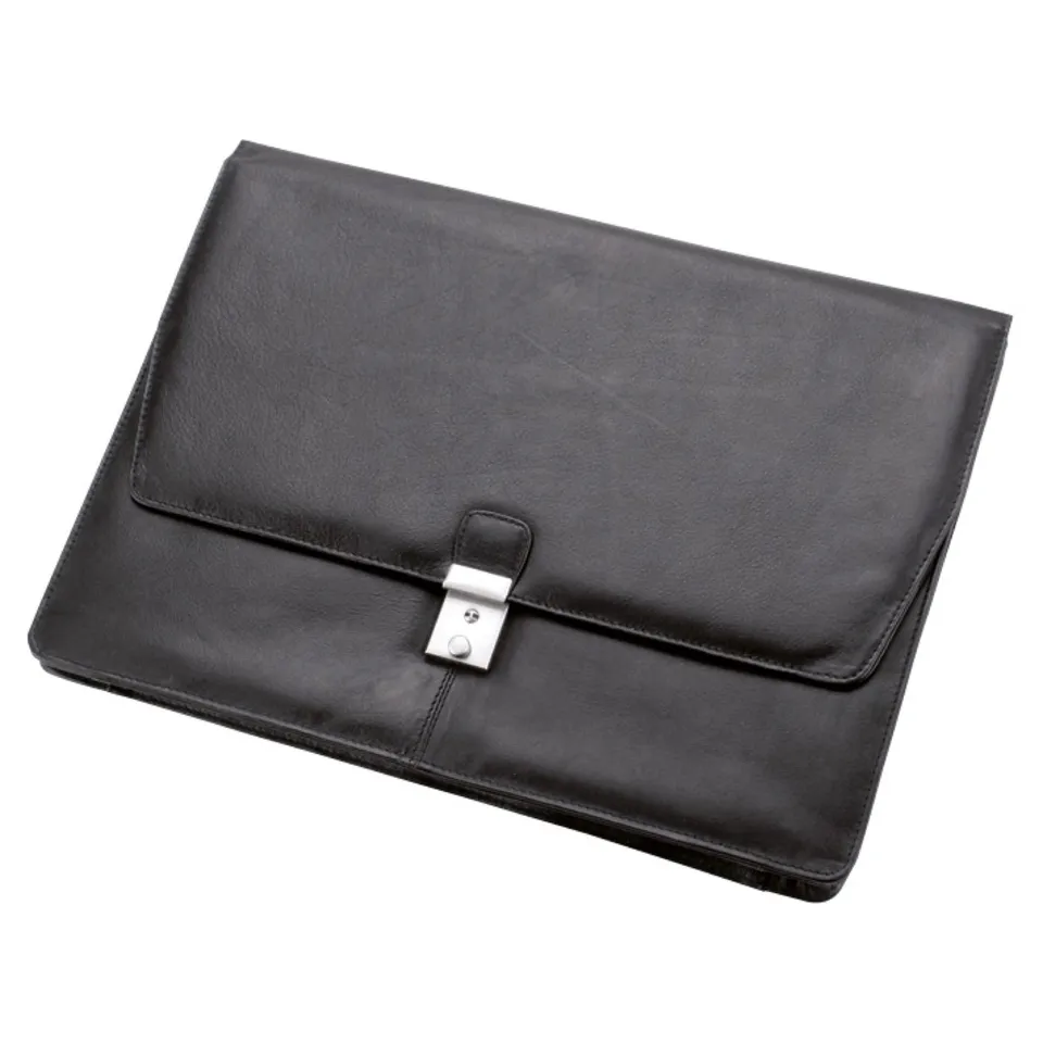 Alumaxx TISSANO Collegemappe Nappaleder schwarz