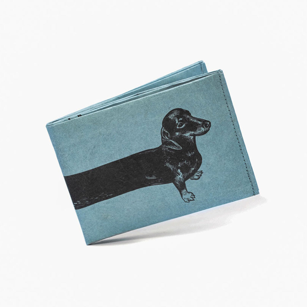 Paprcuts RFID Wallet Sausage Dog Portemonnaie Blau Dackel RFID