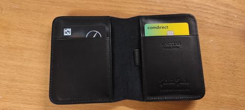 Jaimie Jacobs Magstar Geldbeutel Leder Schwarz Magnet RFID