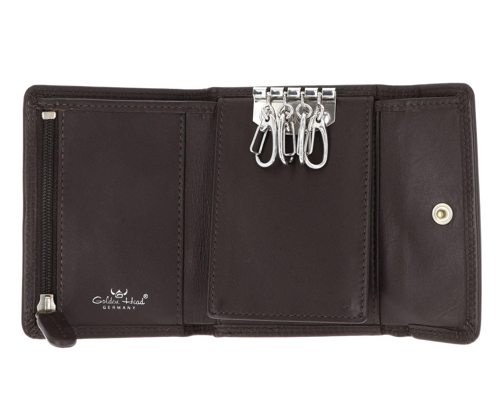 Golden Head Polo Key Case Schlüsseletui Dunkelbraun Leder