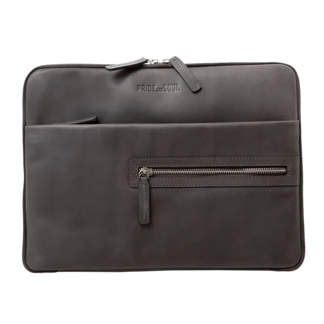 Alumaxx TERRA Schreib-Tabletmappe A4 grau Leder Tabletfach