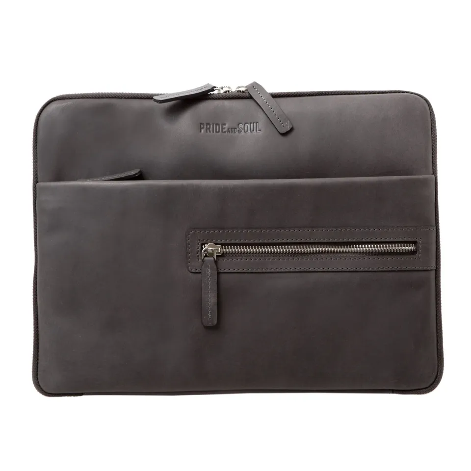 Alumaxx TERRA Schreib-Tabletmappe A4 grau Leder Tabletfach
