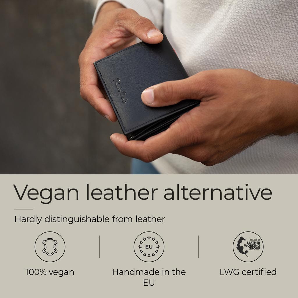 Jaimie Jacobs Flap Boy Vegan Geldbörse Schwarz Münzfach