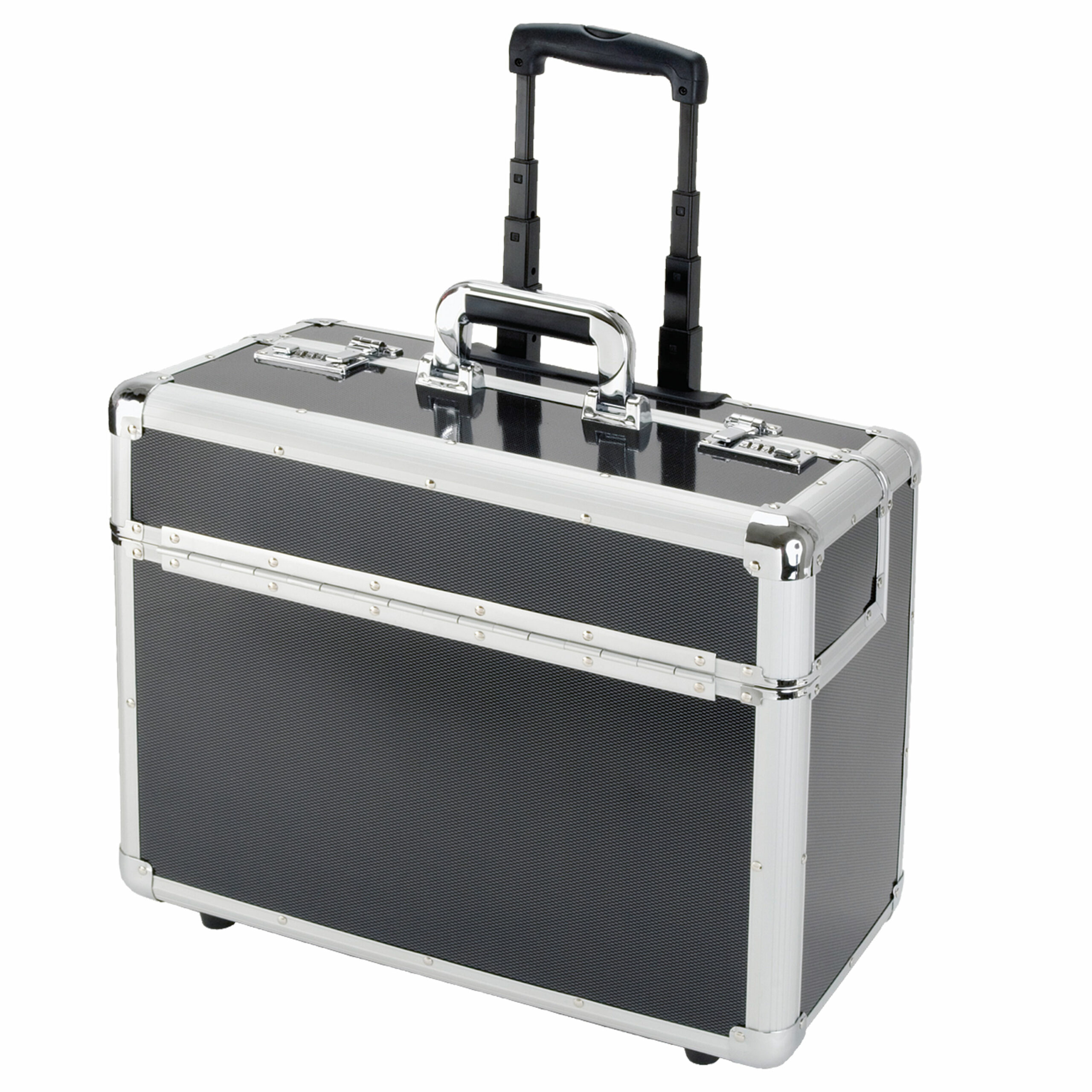 Alumaxx C-2 Pilotenkoffer Carbon Aluminium silber