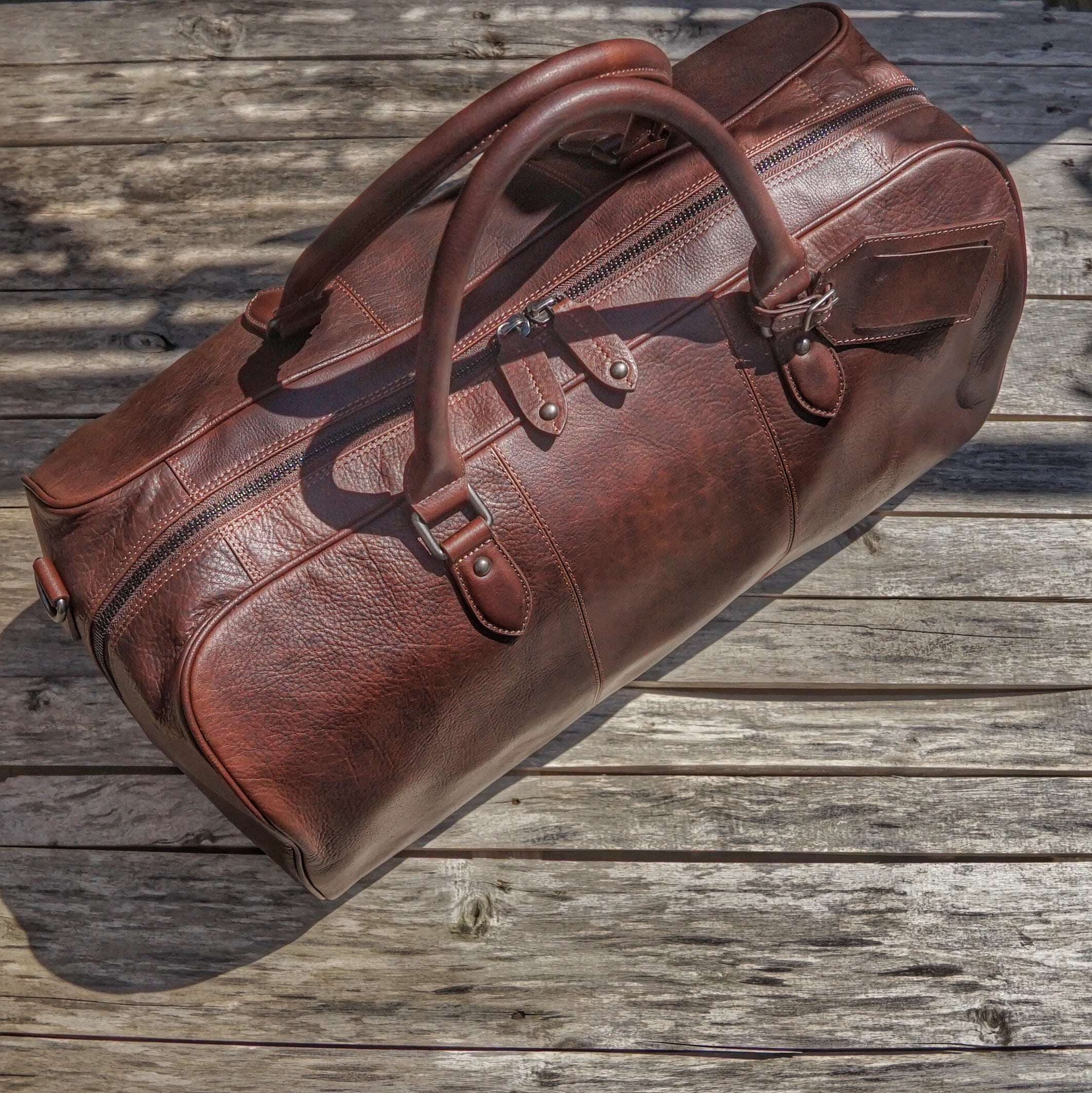 Jack Kinsky Porto 4 Reisetasche Cognac Hunter-Leder