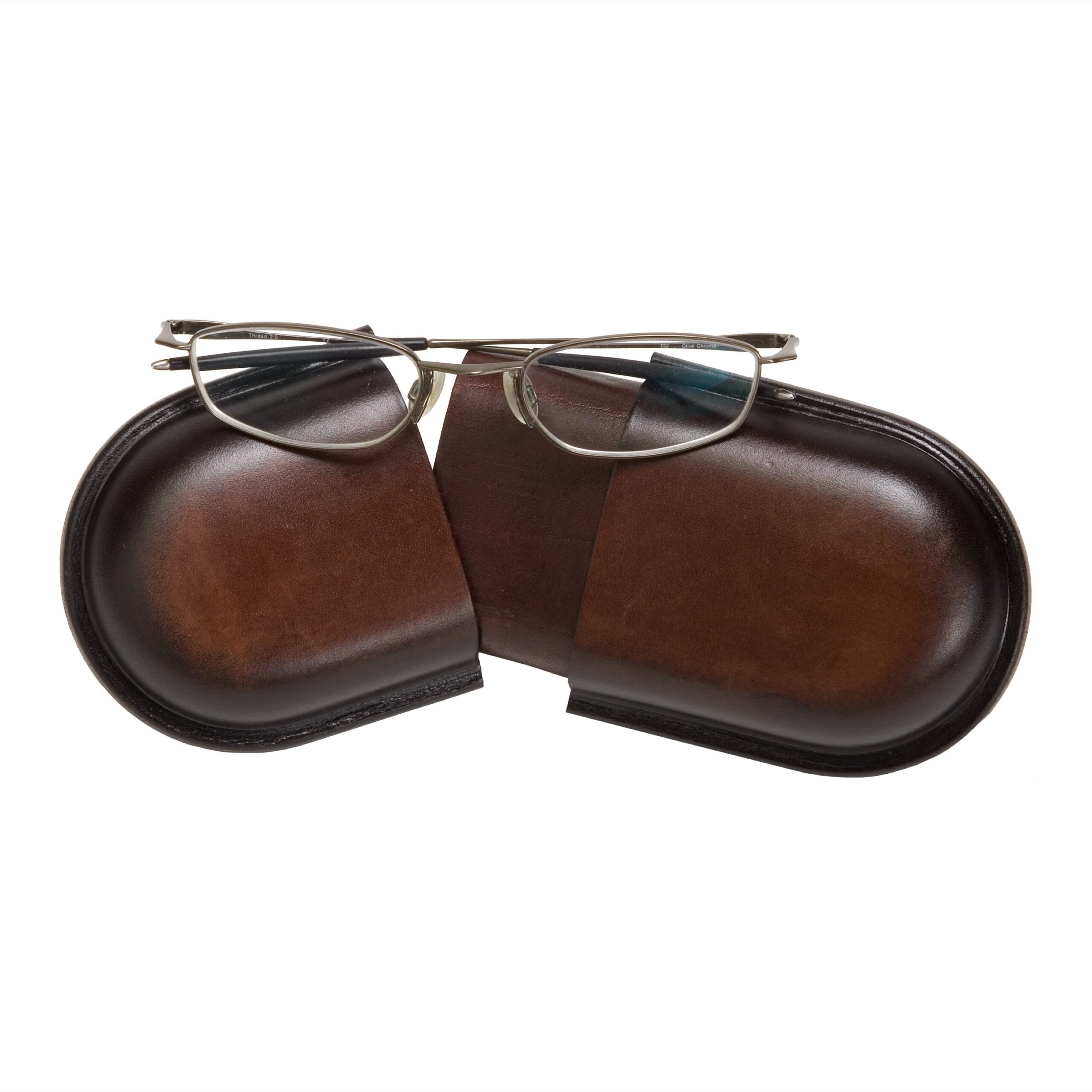 Mika Brillenetui klein Sattelleder 16x3x8 cm Etui