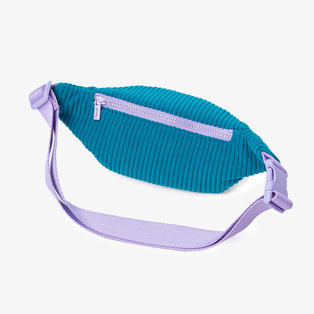 Paprcuts Capri Bauchtasche Violet Petrol Cord Vegan 33 cm
