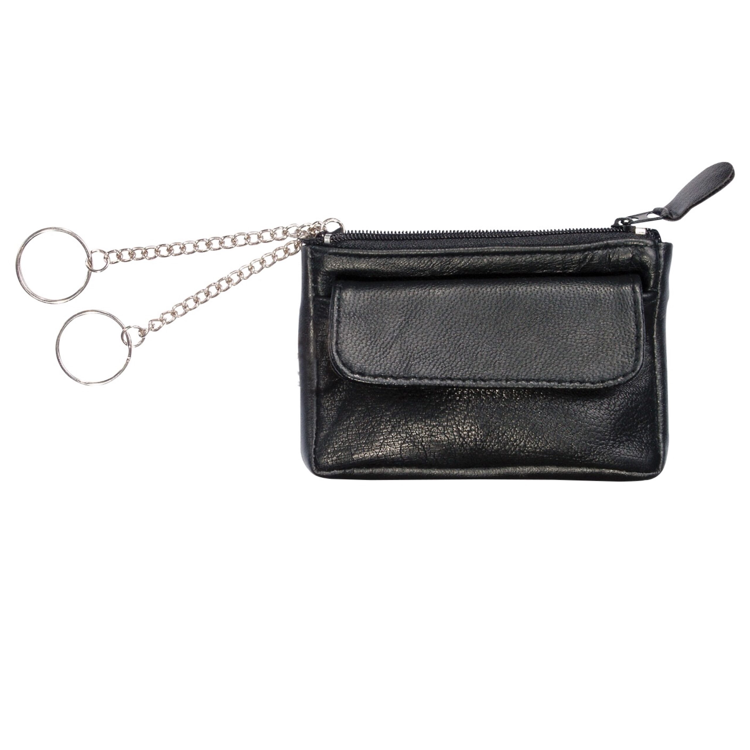 Alumaxx Schlüsseletui Etui Nappaleder Schwarz 11,5 cm