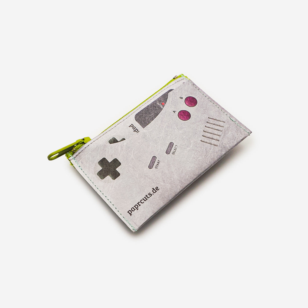 Paprcuts Münzbörse Game Boy Münzbeutel RFID grau