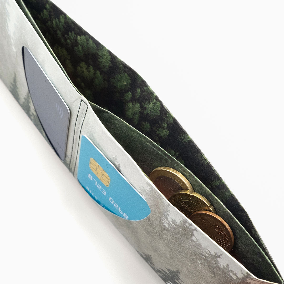 Paprcuts RFID Wallet Foggy Morning Portemonnaie grau grün