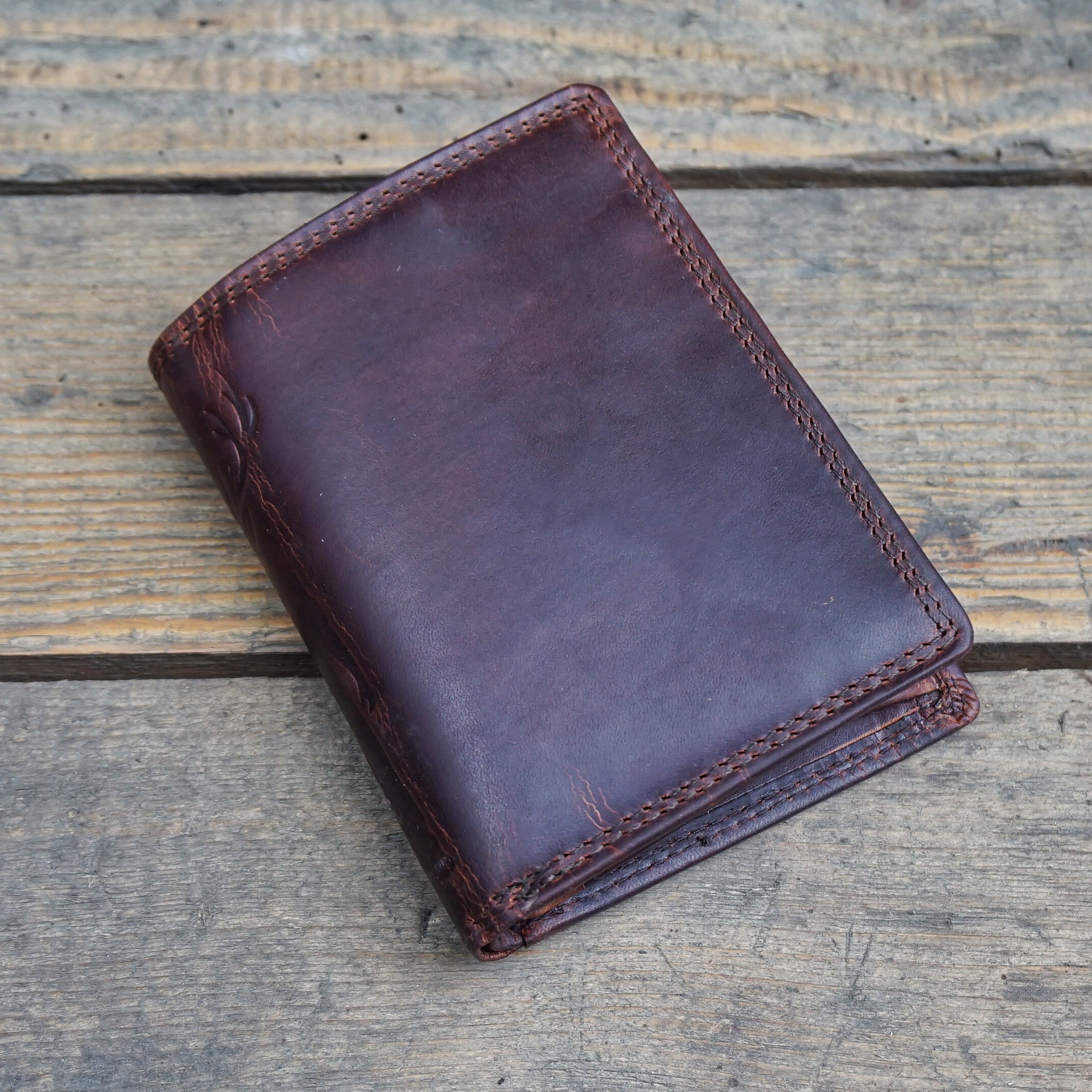 Jack Kinsky Monterey 102 Herrenbörse Cognac Rindleder