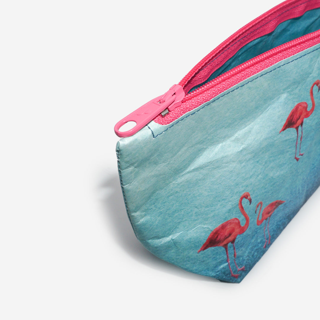 Paprcuts Kosmetiktasche Flamingo Kosmetikbeutel blau pink