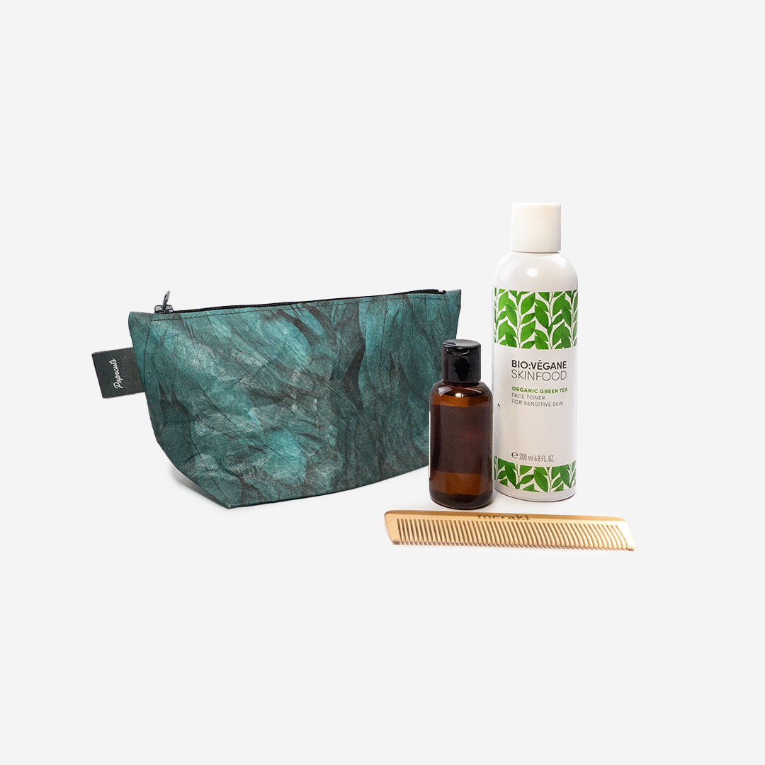 Paprcuts Kosmetiktasche Ara Kosmetikbeutel Tyvek grün