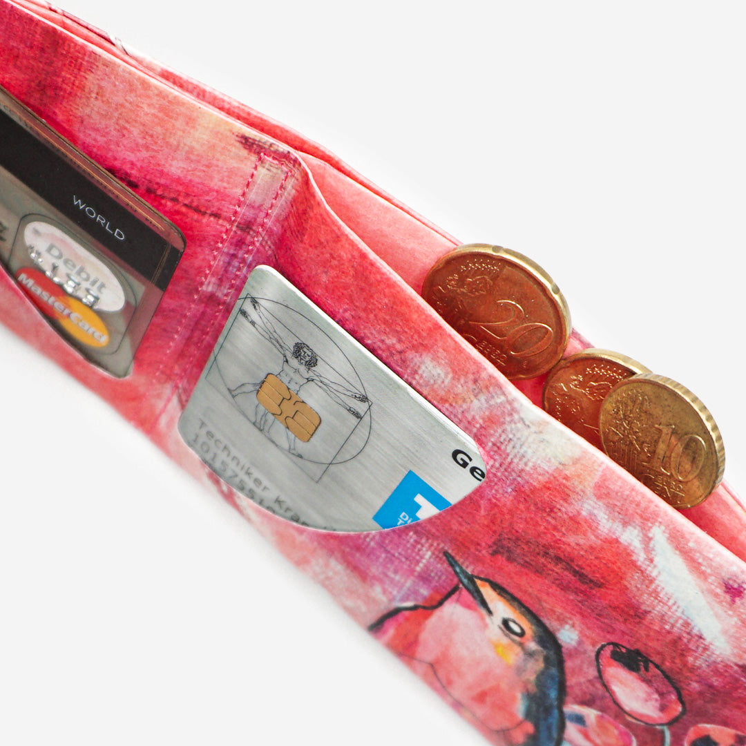 Paprcuts RFID Wallet Curious Redbreast Portemonnaie bunt
