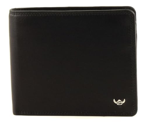 Golden Head Polo Scheintasche Geldbörse 12 cm schwarz Leder