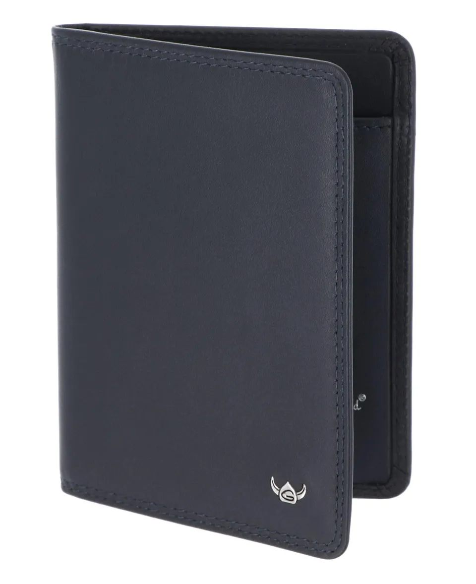 Golden Head Polo 4480 Ausweisetui Leder Marineblau RFID-Schutz