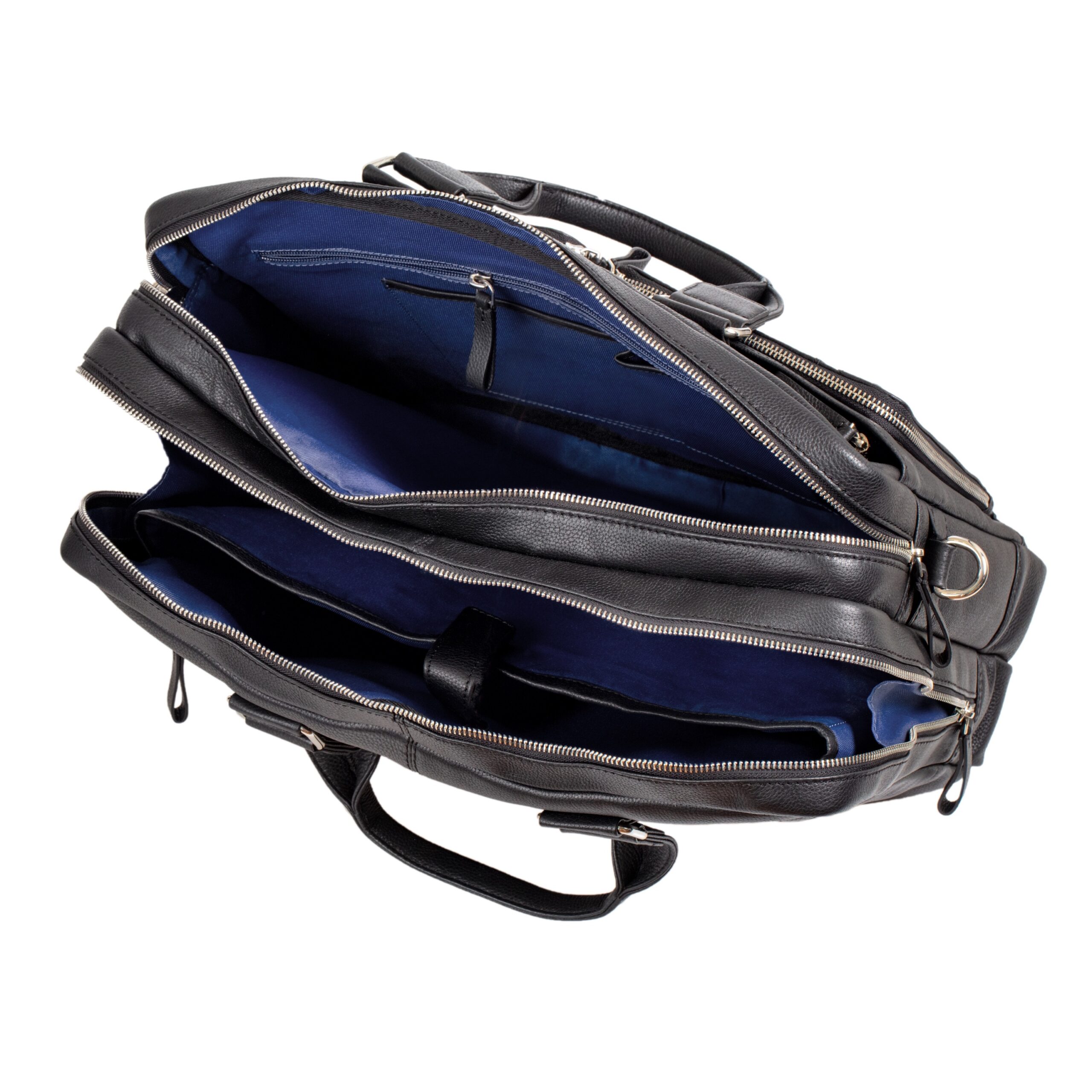 Alumaxx Campo Aktentasche Leder schwarz 15 Zoll