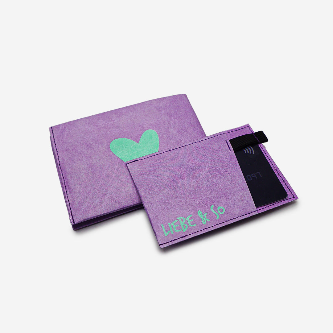 Paprcuts RFID PRO Wallet Liebe & So Portemonnaie lila RFID